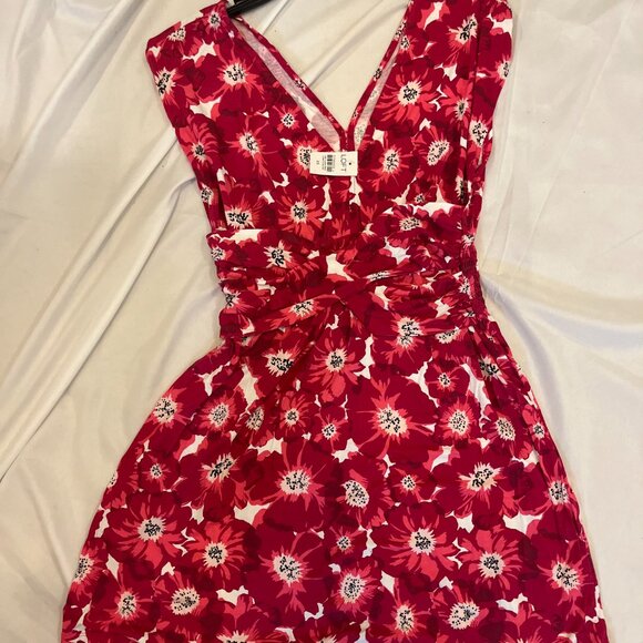 NWT LOFT Beach Cover up. Size SX. Elastic band on waist. Print. - Picture 4 of 8